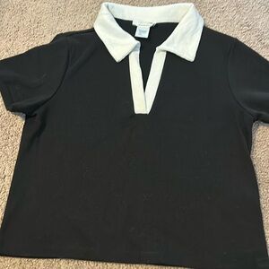 Urban Romantics Black Shirt With White Color